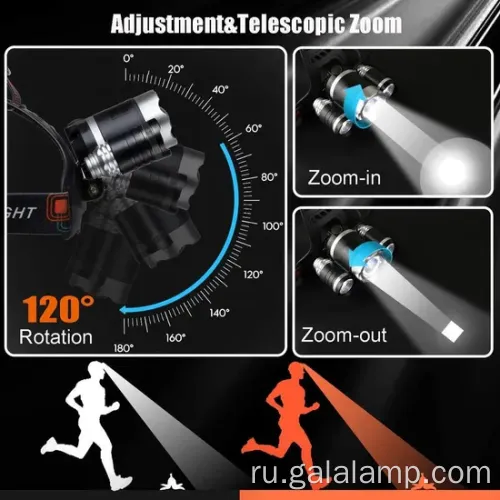 Ультра-яркий адаптационный фонарик с светодиодом T6